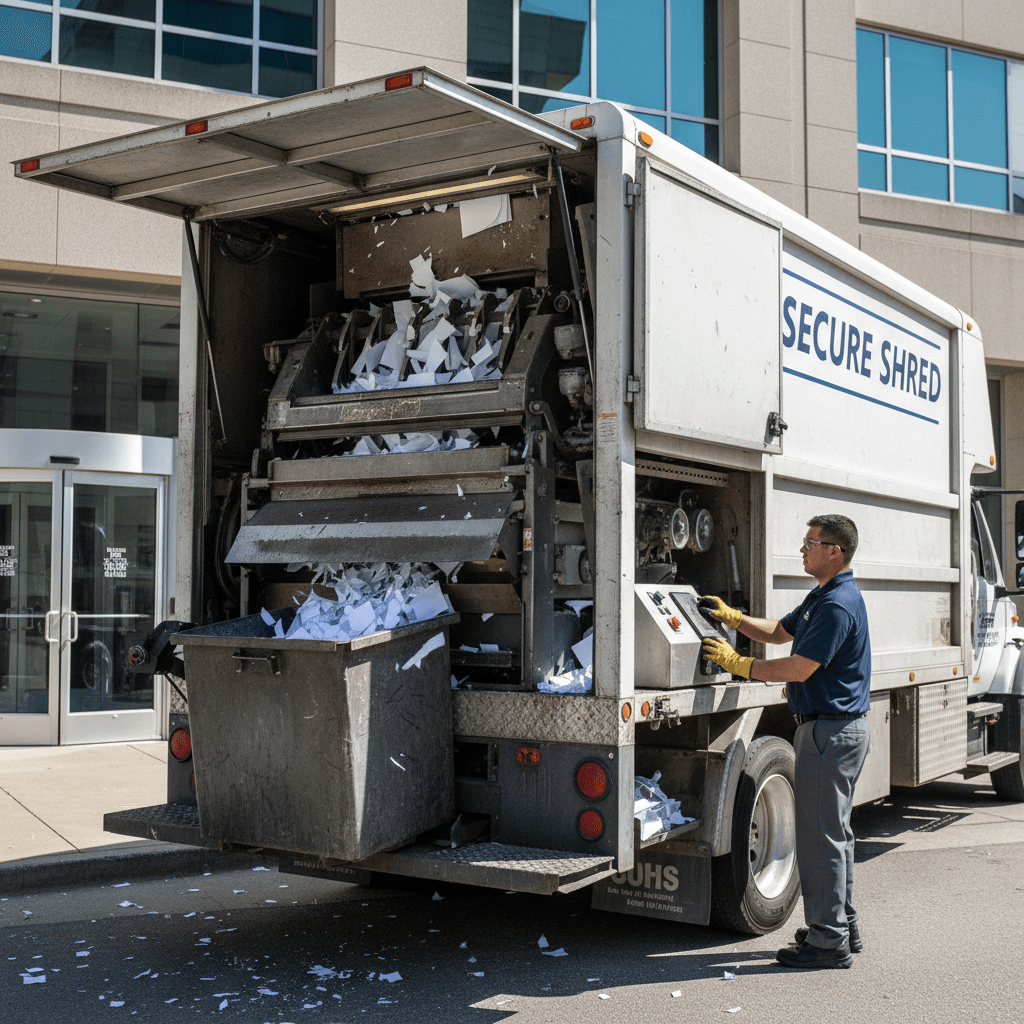 On-site shredding services